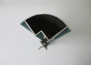 Green Powder Coating Aluminium Extrusion Profiles , Aluminum Alloy Extrusion