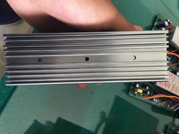 6063 Extruded Grey Anodized Aluminum Heat Sink With CNC Milling Holes