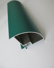 Green Powder Coating Aluminium Extrusion Profiles , Aluminum Alloy Extrusion