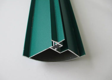 Green Powder Coating Aluminium Extrusion Profiles , Aluminum Alloy Extrusion