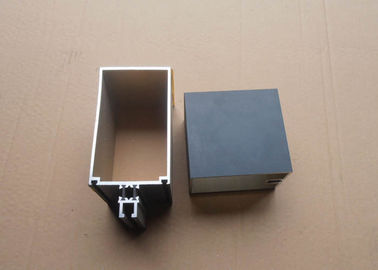 Black Color Custom Glazed Aluminium Extrusion Profiles For Huge Building