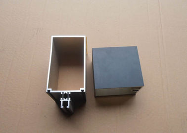 Black Color Custom Glazed Aluminium Extrusion Profiles For Huge Building