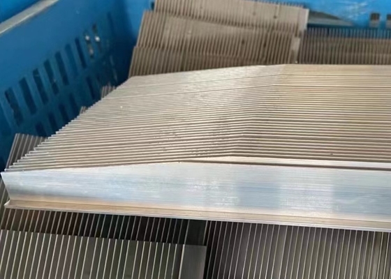 Stamping Aluminium Heat Sink Profiles With Drilling Locations Alloy T8