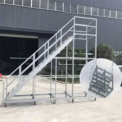 Anodized T5 Aluminum Assembly Industrial Profile Mobile Platforms Safety Step