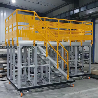 Anodized T5 Aluminum Assembly Industrial Profile Mobile Platforms Safety Step