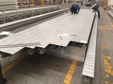 QC Checking Industrial Aluminum Extrusion Profiles with PVDF coating Surface