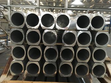 QC Checking Industrial Aluminum Extrusion Profiles with PVDF coating Surface