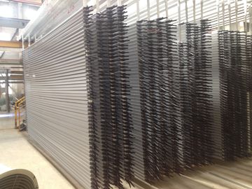 QC Checking Industrial Aluminum Extrusion Profiles with PVDF coating Surface