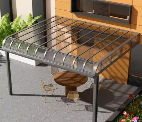 Canopy Adjustable Outdoor Gazebo Aluminum Canopy Building Rainproof For Courtyard